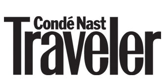 logo inage of Conde Nast Traveler in black and white.
